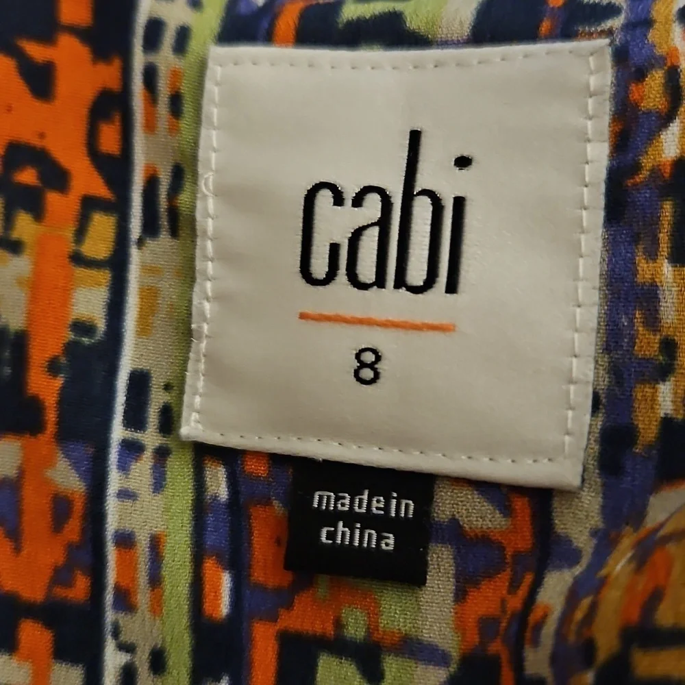 CABI Multicolor Patterned Tie Waist Wrap Skorts